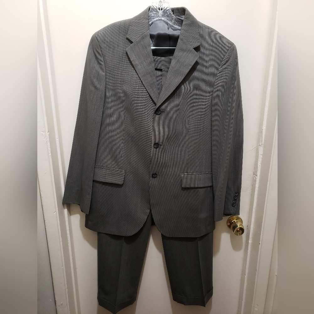 Slates 2 Piece Gray Suit Jacket And Pants